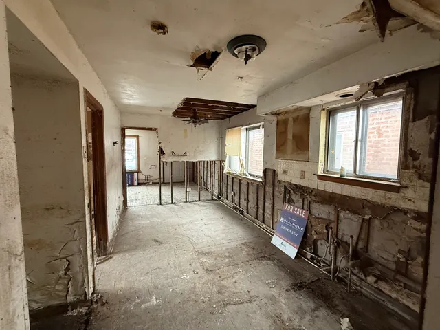 a view of an empty room