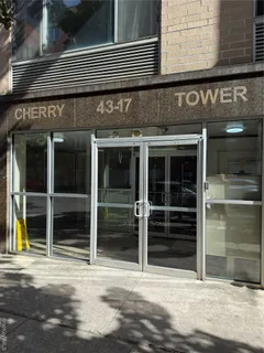a view of a building entrance