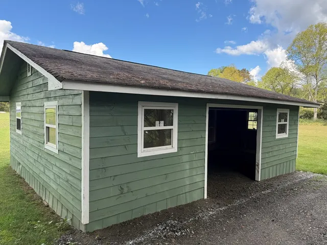 a view of a house with a door