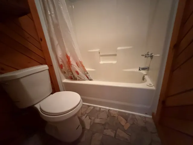 a bathroom with a toilet and a sink
