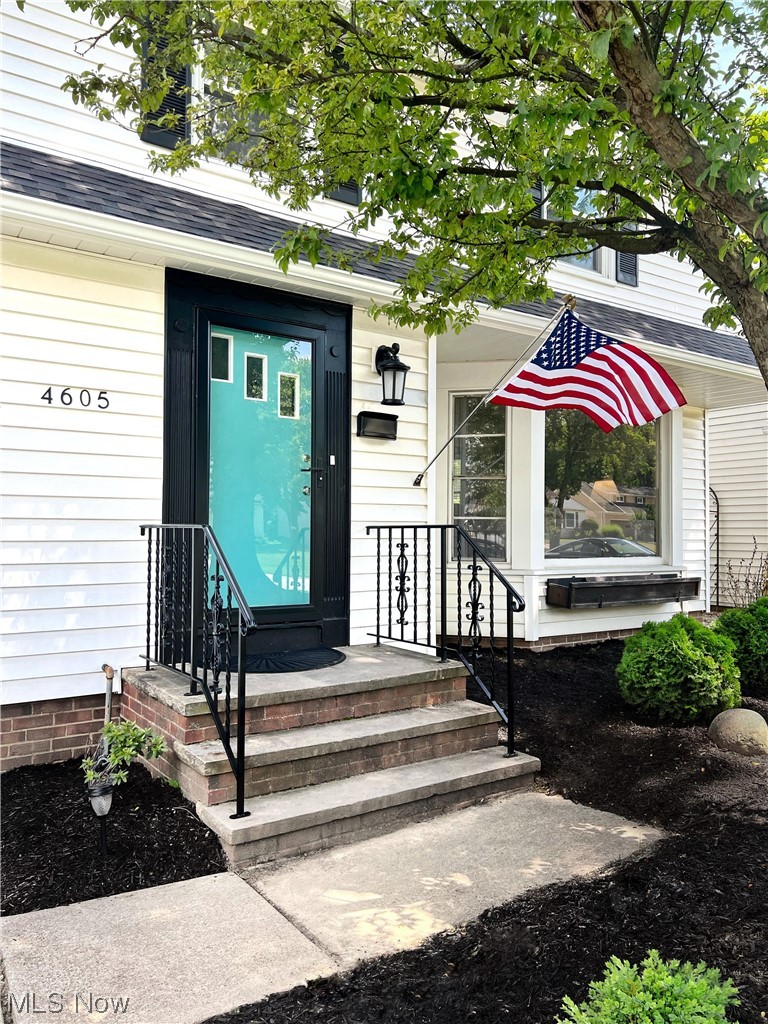 4605 Birchwold Road South Euclid, OH 44121 - Photo 2 of 30 Freshly painted front door and trim