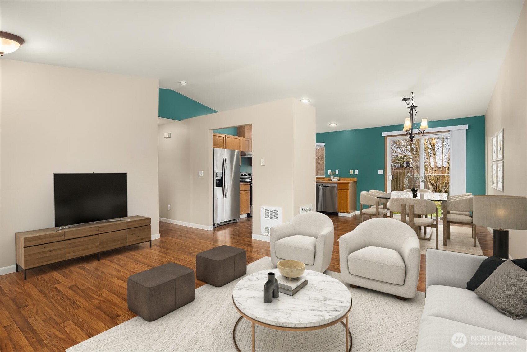 1019 Kessler Drive Sultan, WA 98294 - Photo 12 of 28 a living room with furniture and a flat screen tv