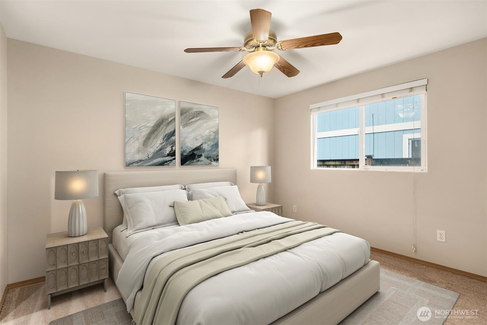 1019 Kessler Drive Sultan, WA 98294 - Photo 20 of 28 a bedroom with a bed and a painting on the wall