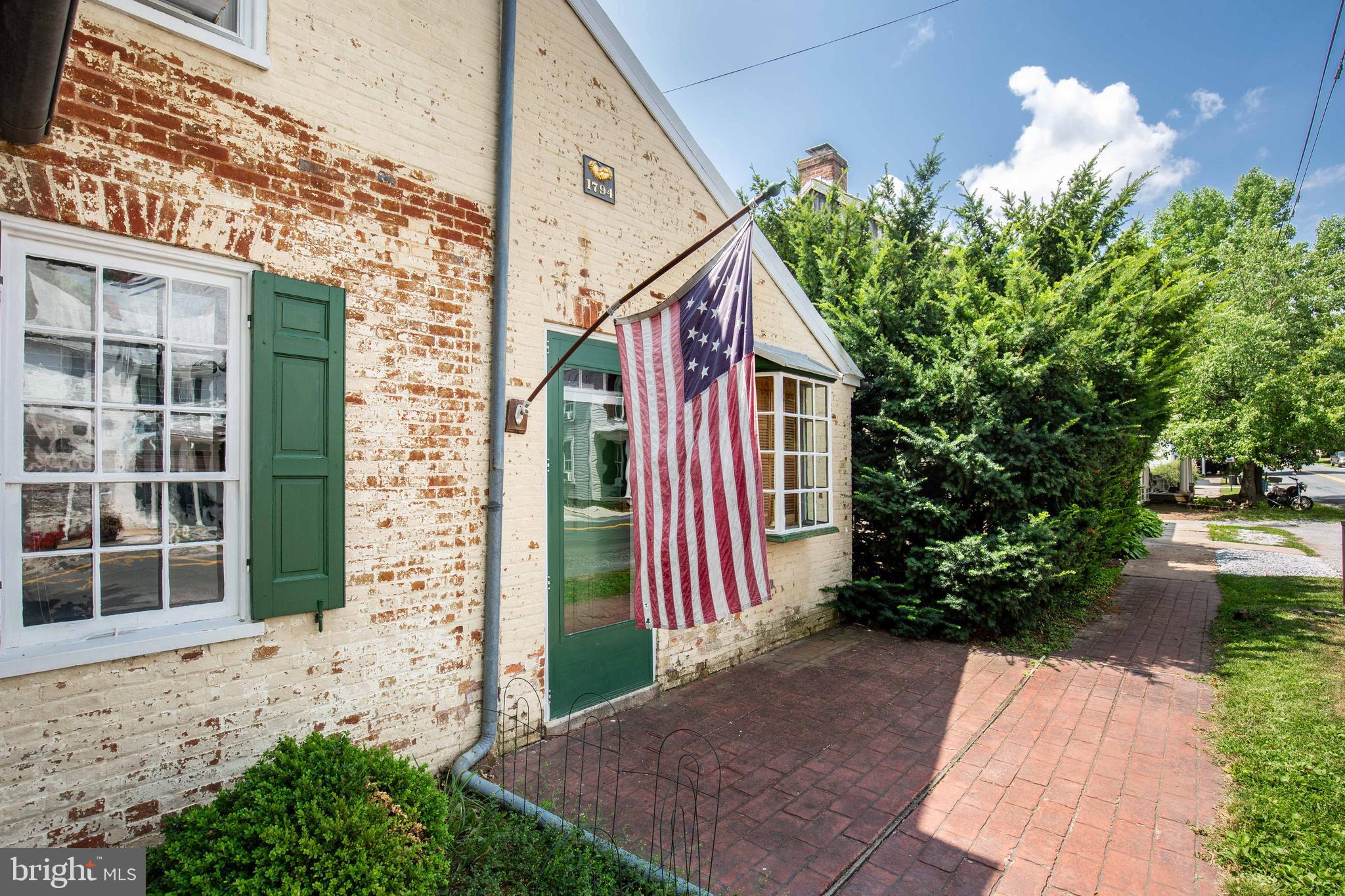 Front brick patio