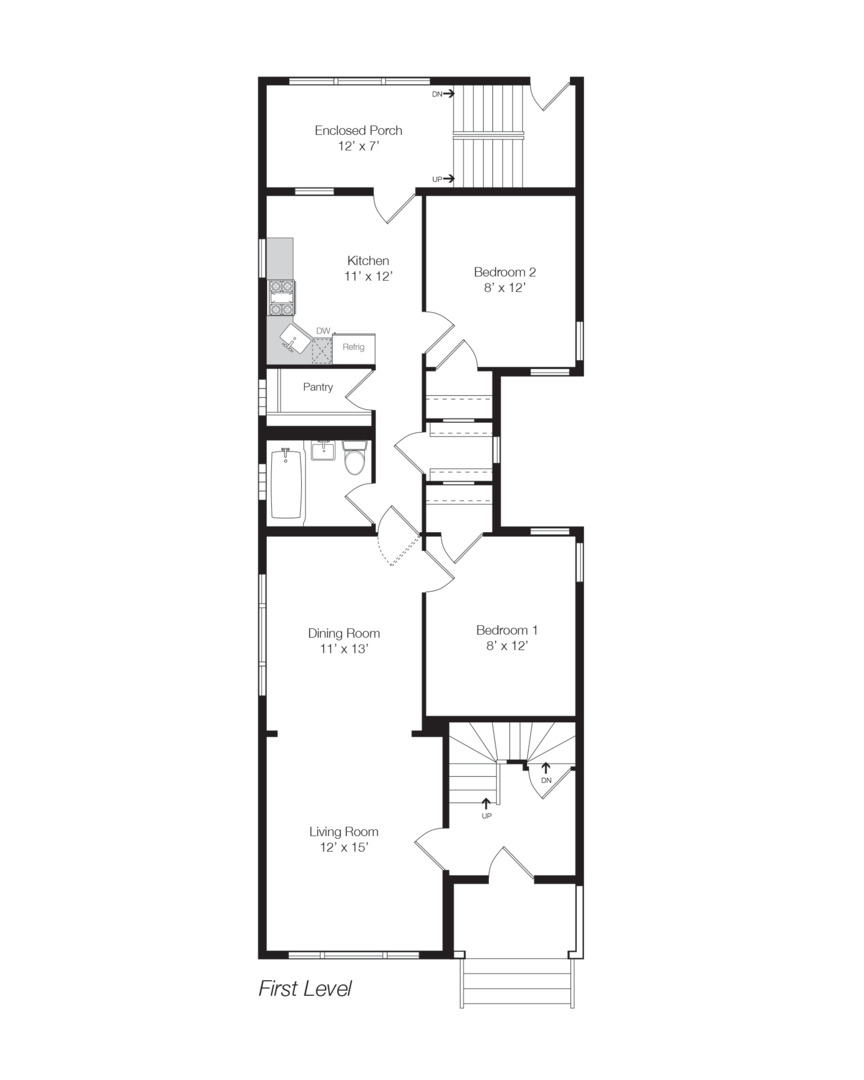 3016 South Throop Street Chicago, IL 60608 - Photo 31 of 32 a picture of a floor plan