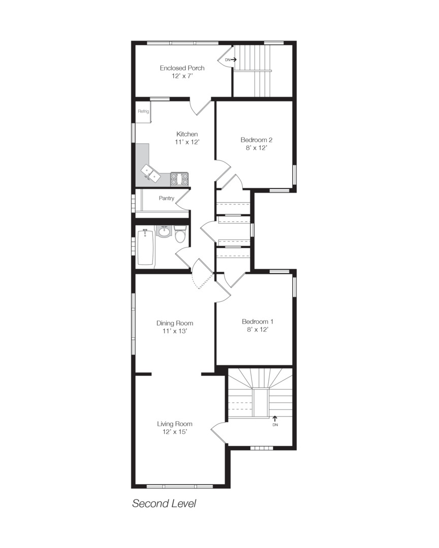 3016 South Throop Street Chicago, IL 60608 - Photo 32 of 32 a picture of a floor plan