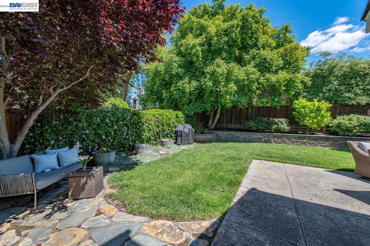 308 Mulqueeney Street Livermore, CA 94550 - Photo 35 of 51 a view of backyard with seating area and green space