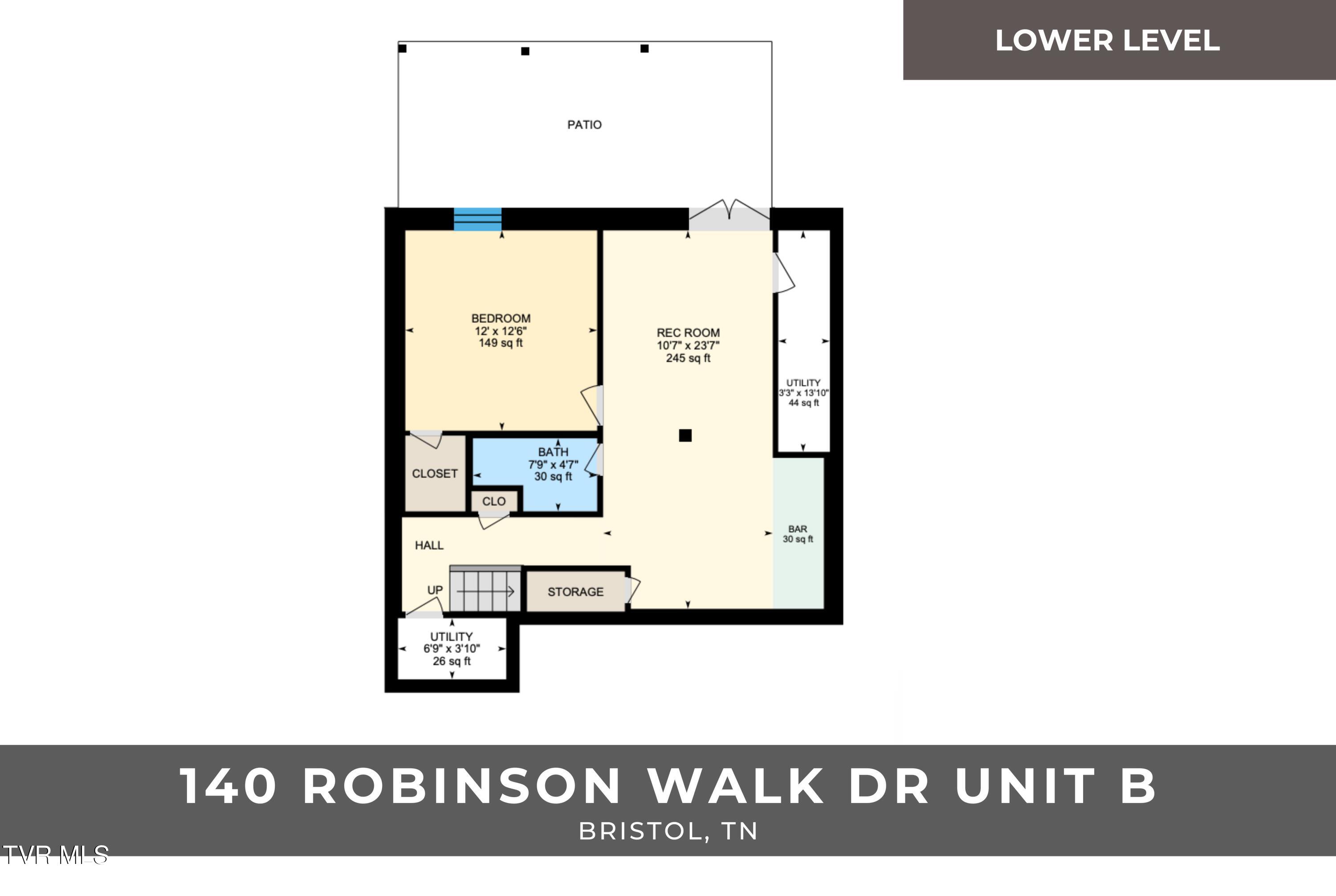 140 Robinson Walk, Unit B Bristol, TN 37620 - Photo 57 of 57 Floorplans (5)