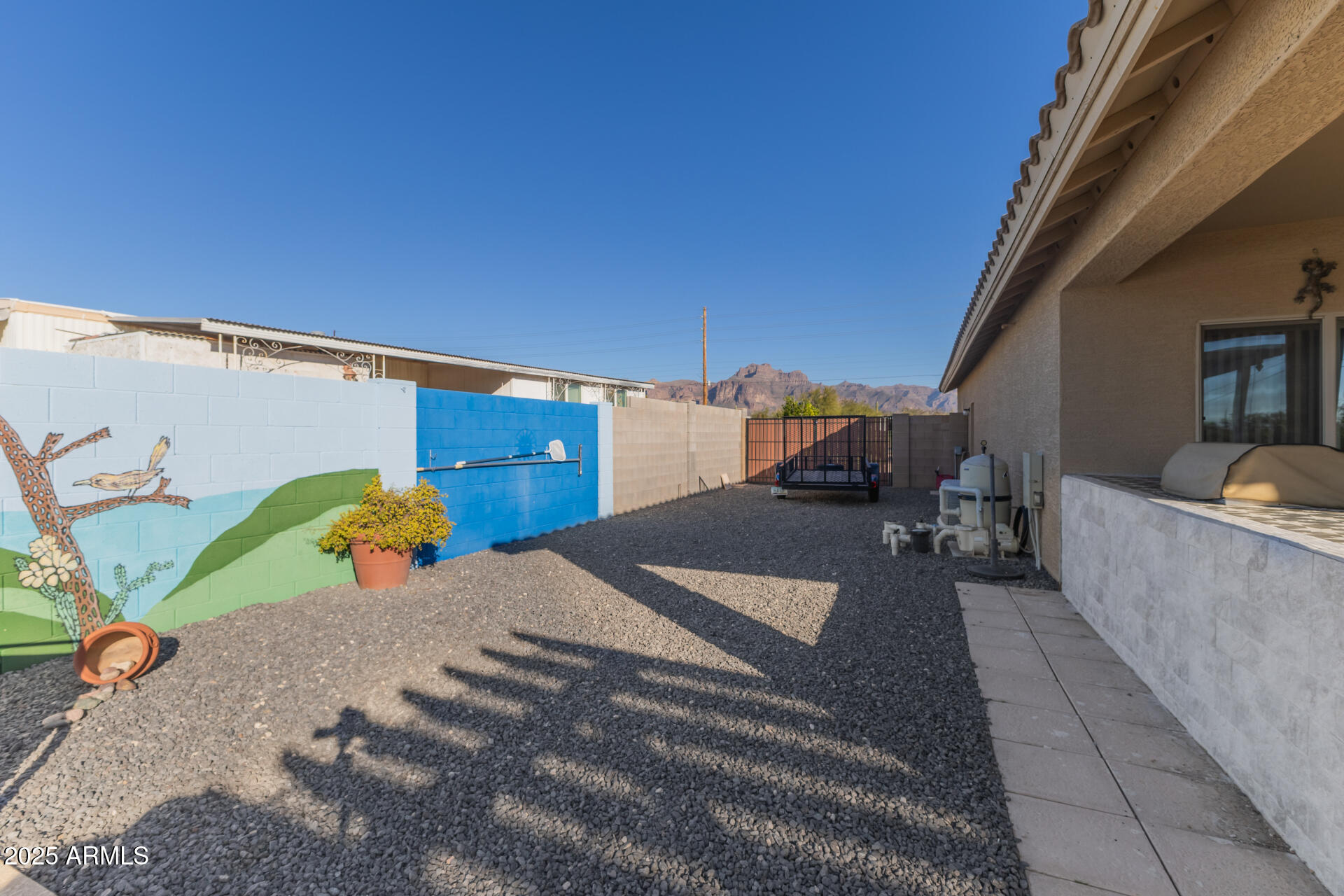 614 North Tomahawk Road Apache Junction, AZ 85119 - Photo 29 of 48 a view of a back yard of the house