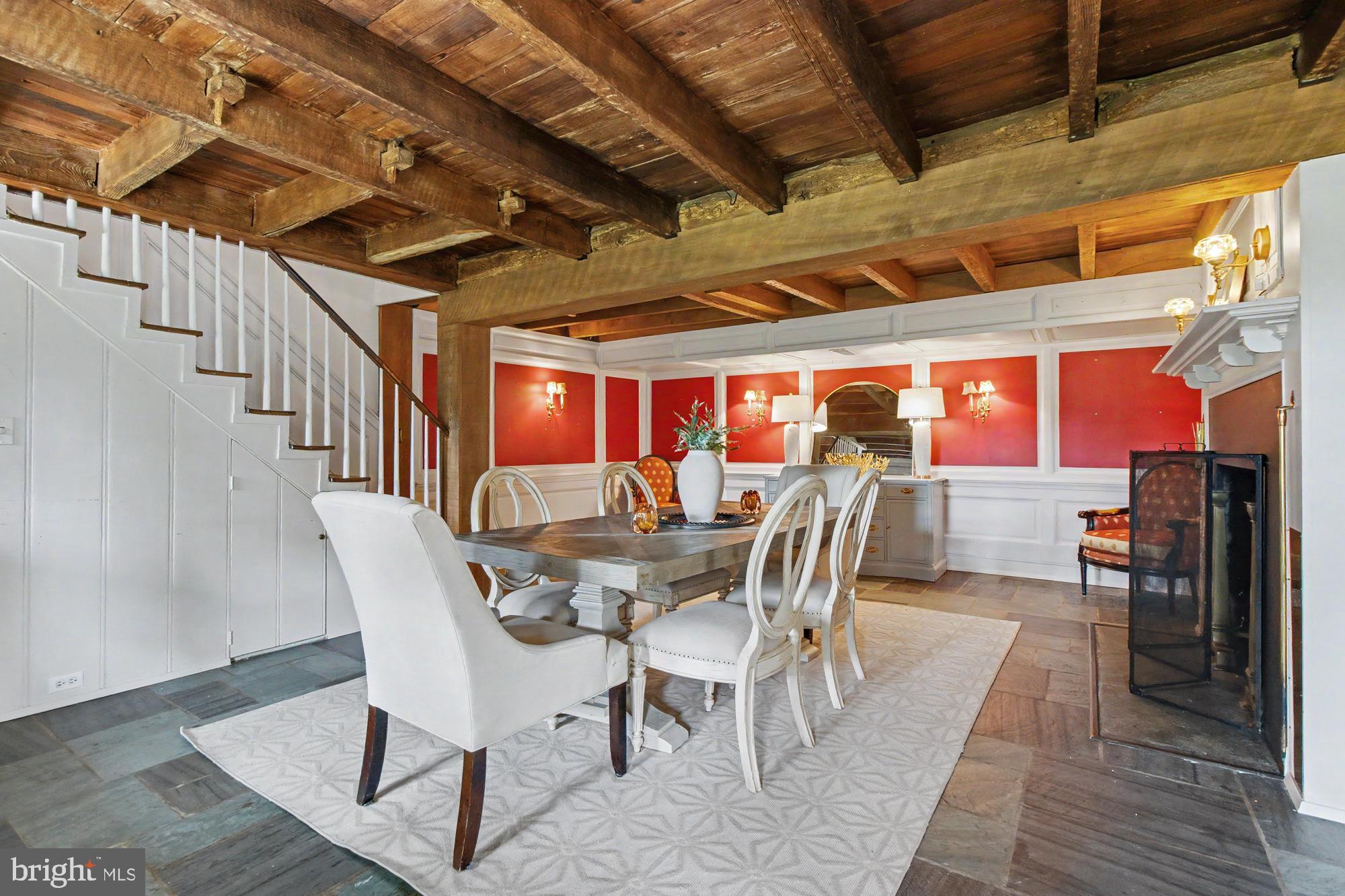 18535 Foreston Road Parkton, MD 21120 - Photo 64 of 101 Dining room with blue stone floors.