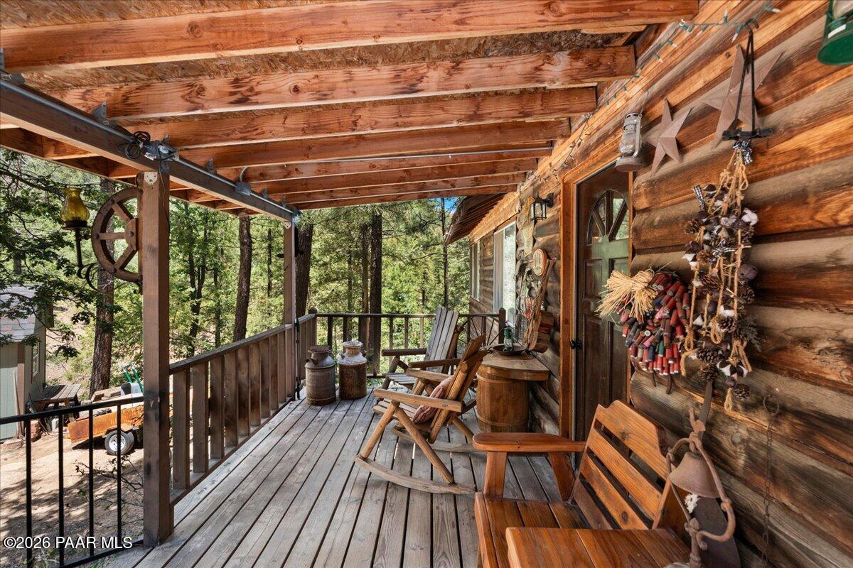 3803 East Sheldon Road Prescott, AZ 86303 - Photo 28 of 39 31-Guest House Deck View