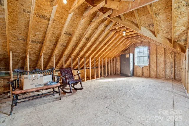 a view of a chairs in the patio