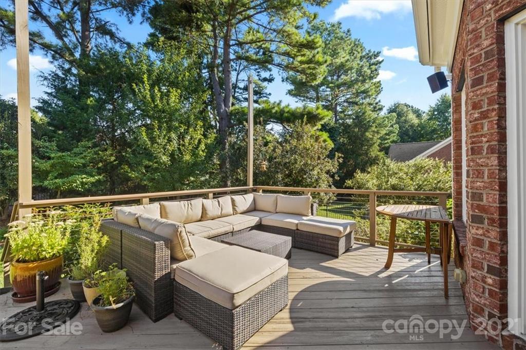 1743 Bentgrass Lane Tega Cay, SC 29708 - Photo 34 of 47 a view of balcony with furniture and potted plants