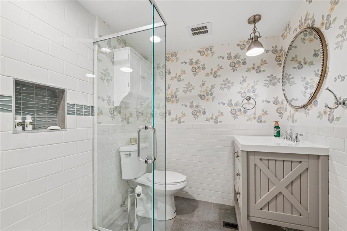 1114 Gamon Road Wheaton, IL 60189 - Photo 53 of 60 a bathroom with a toilet a sink and shower