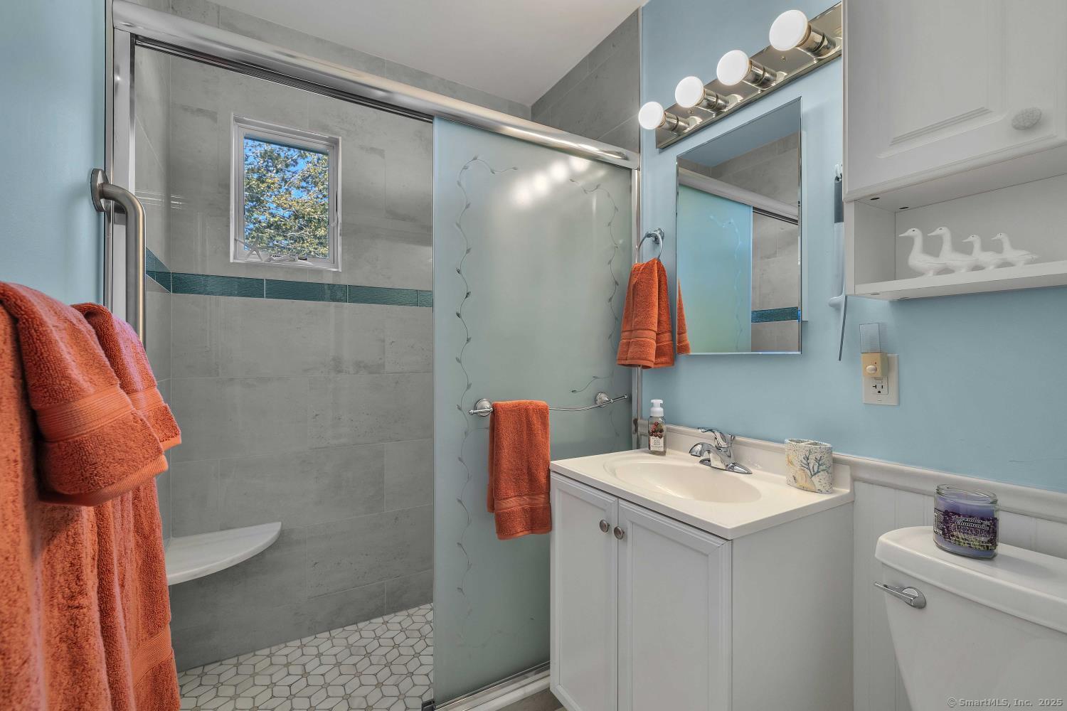 33 Fenwood Road Old Saybrook, CT 06475 - Photo 15 of 37 a bathroom with a sink mirror and toilet