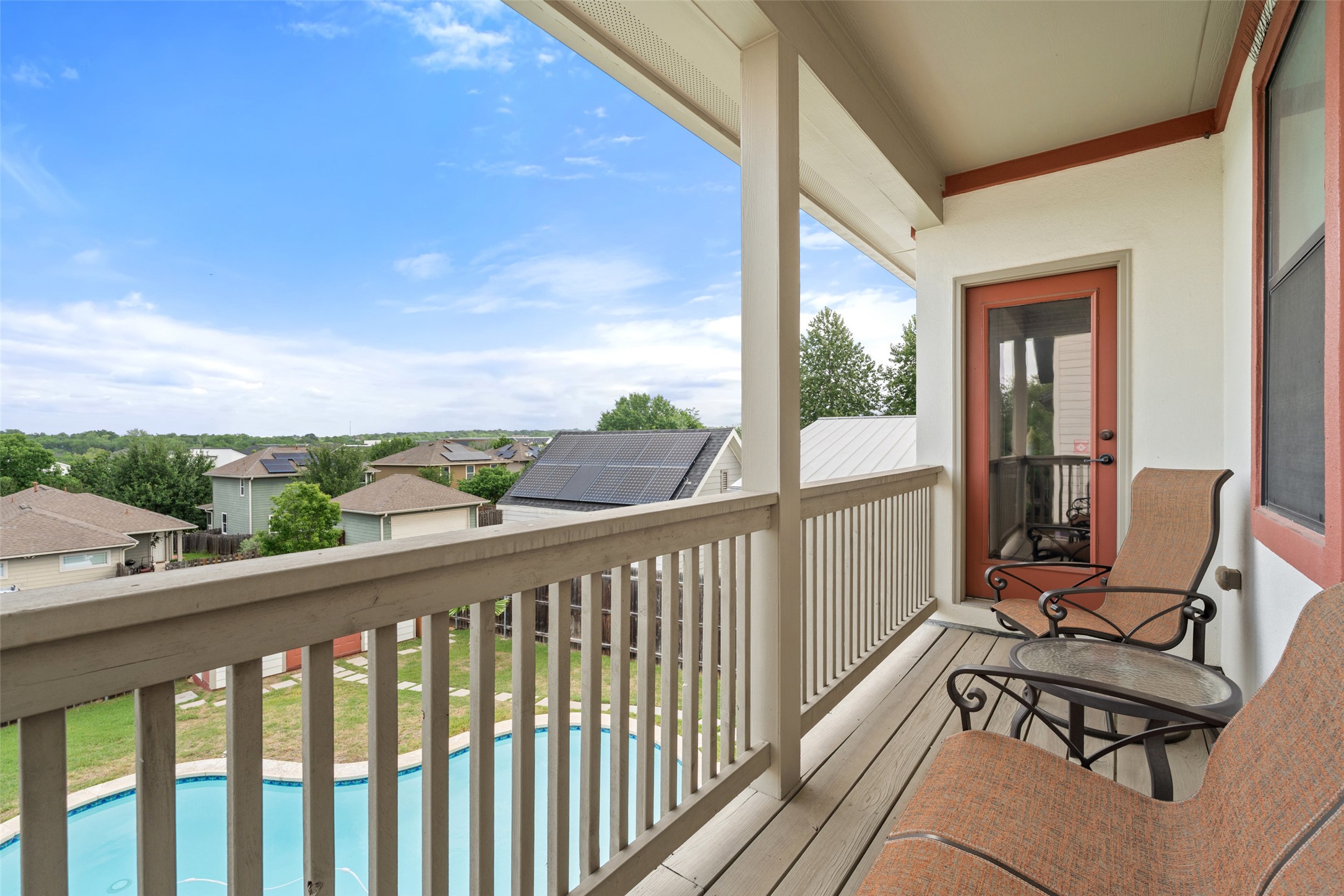 6006 Seville Drive Austin, TX 78724 - Photo 22 of 38 a view of a two chair in balcony