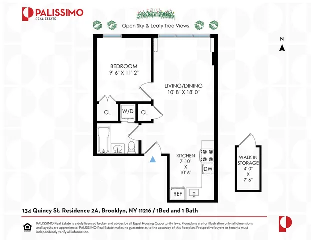 $725,000 | 134 Quincy Street, Unit 2A | Bedford-Stuyvesant