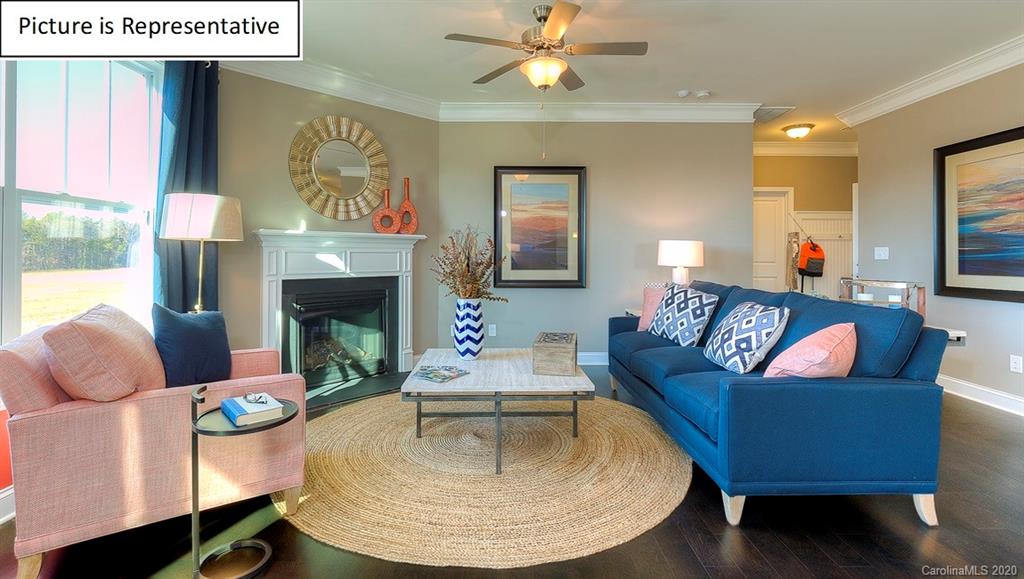 8007 Oakmere Road Waxhaw, NC 28173 - Photo 12 of 40 a living room with fireplace furniture and a fireplace