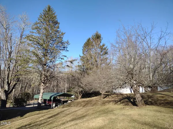 a view of road with trees