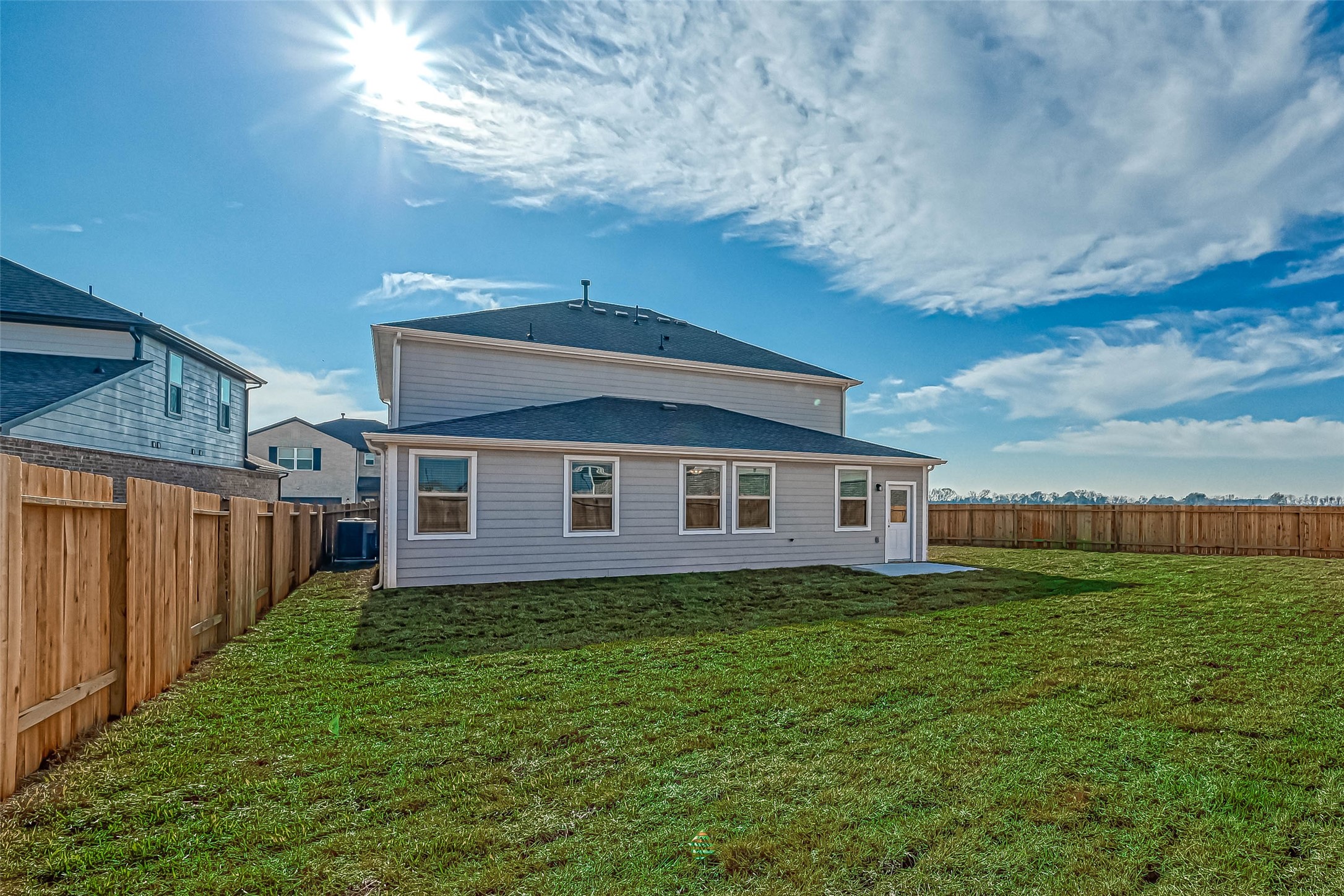 23226 Morning Splendor Drive Katy, TX 77493 - Photo 21 of 22 a front view of house with yard and trees in the background