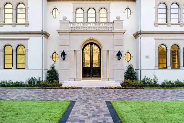 a front view of a house