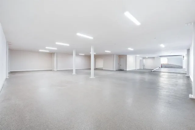 a view of a room with an empty space