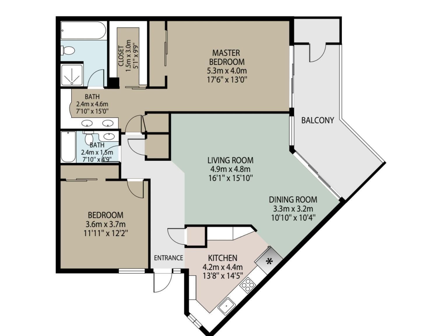 5800 Camino Del Sol, Unit 103 Boca Raton, FL 33433 - Photo 28 of 28 FLOOR PLAN