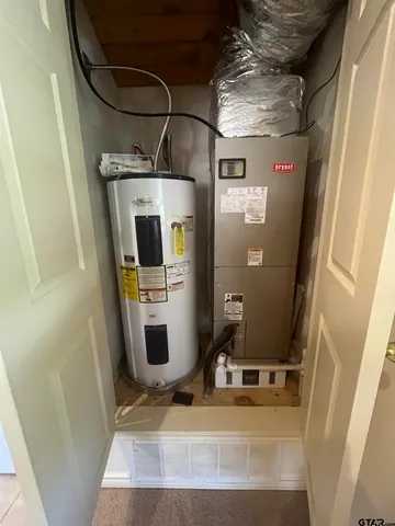 a view of water heater room