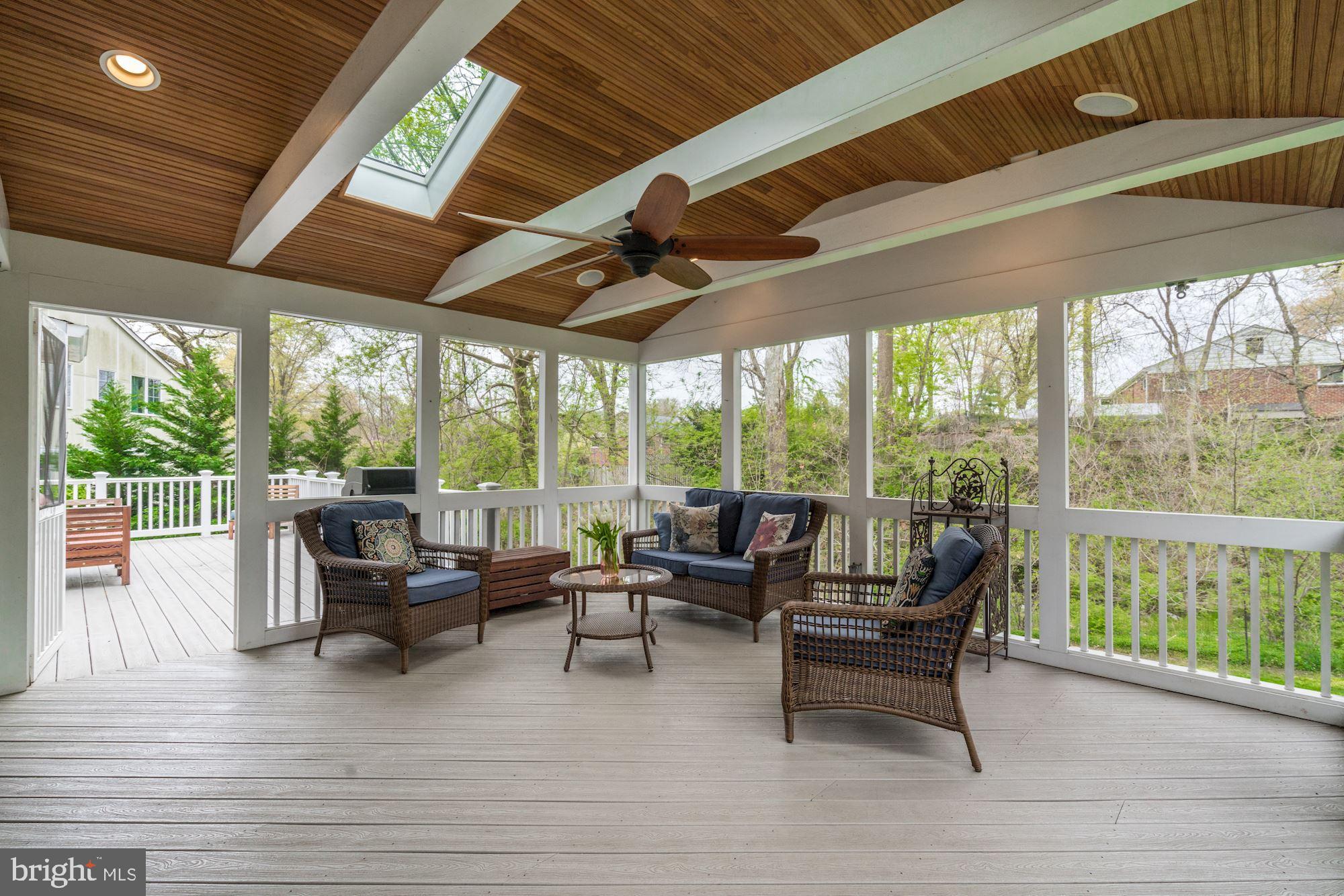 8302 Donnybrook Drive Chevy Chase, MD 20815 - Photo 14 of 55 Perfection! Screened porch with skylights