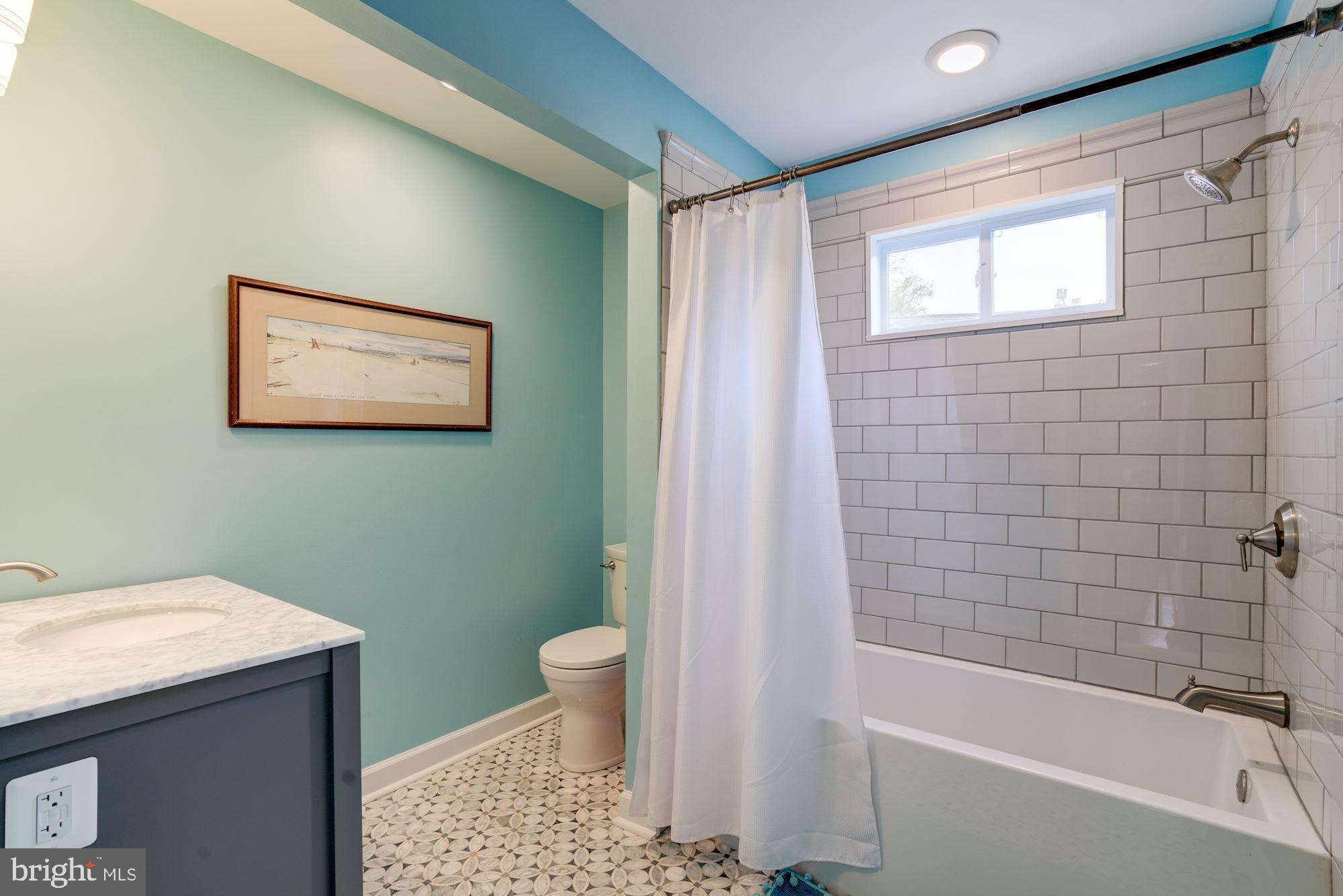 8302 Donnybrook Drive Chevy Chase, MD 20815 - Photo 30 of 55 renovated Full Bath #2, incredible marble floors