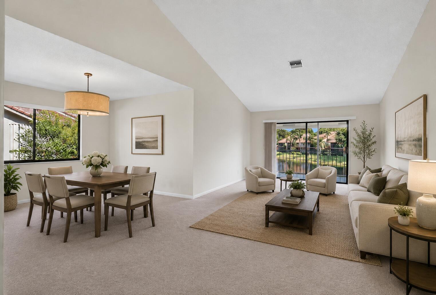 5751 Coach House Circle, Unit E Boca Raton, FL 33486 - Photo 3 of 37 DINING LIVING