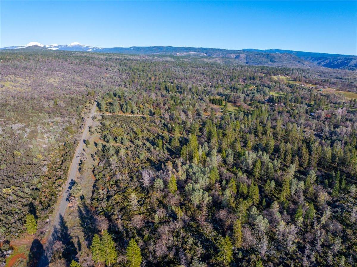 a view of city and mountain