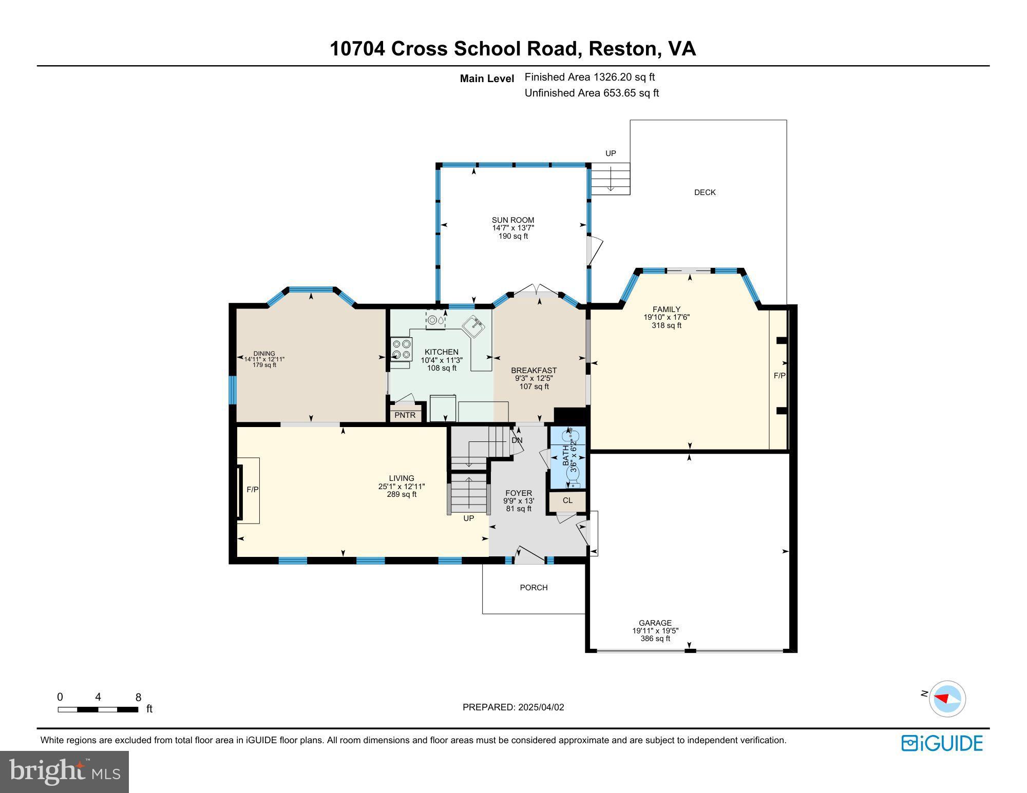 10704 Cross School Road Reston, VA 20191 - Photo 53 of 56 Main Level Floorplan