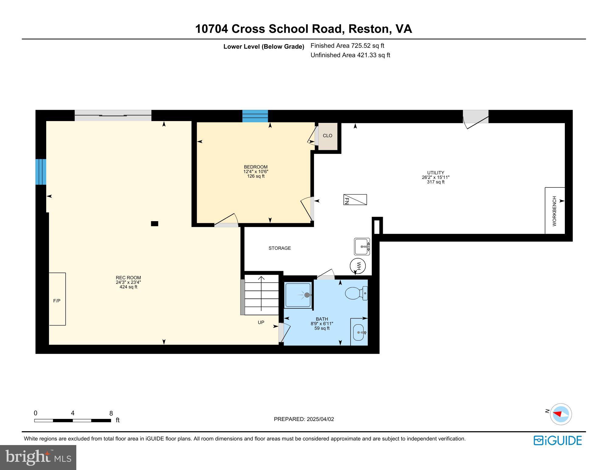 10704 Cross School Road Reston, VA 20191 - Photo 55 of 56 Lower Level Floorplan