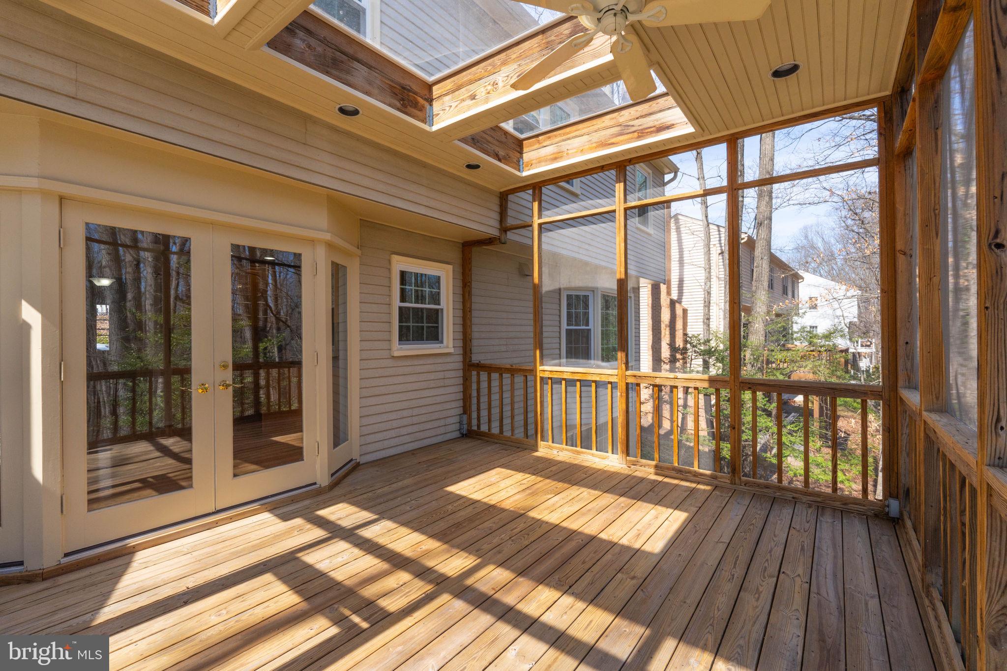 10704 Cross School Road Reston, VA 20191 - Photo 42 of 56 a view of a balcony with wooden floor