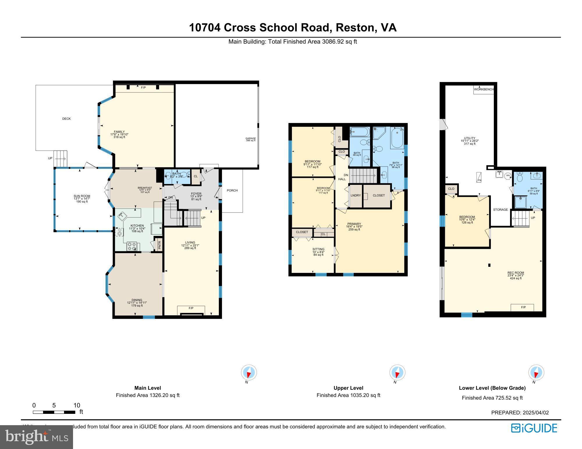 10704 Cross School Road Reston, VA 20191 - Photo 56 of 56 Floorplans for all Levels