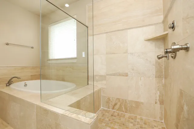 a close view of closet