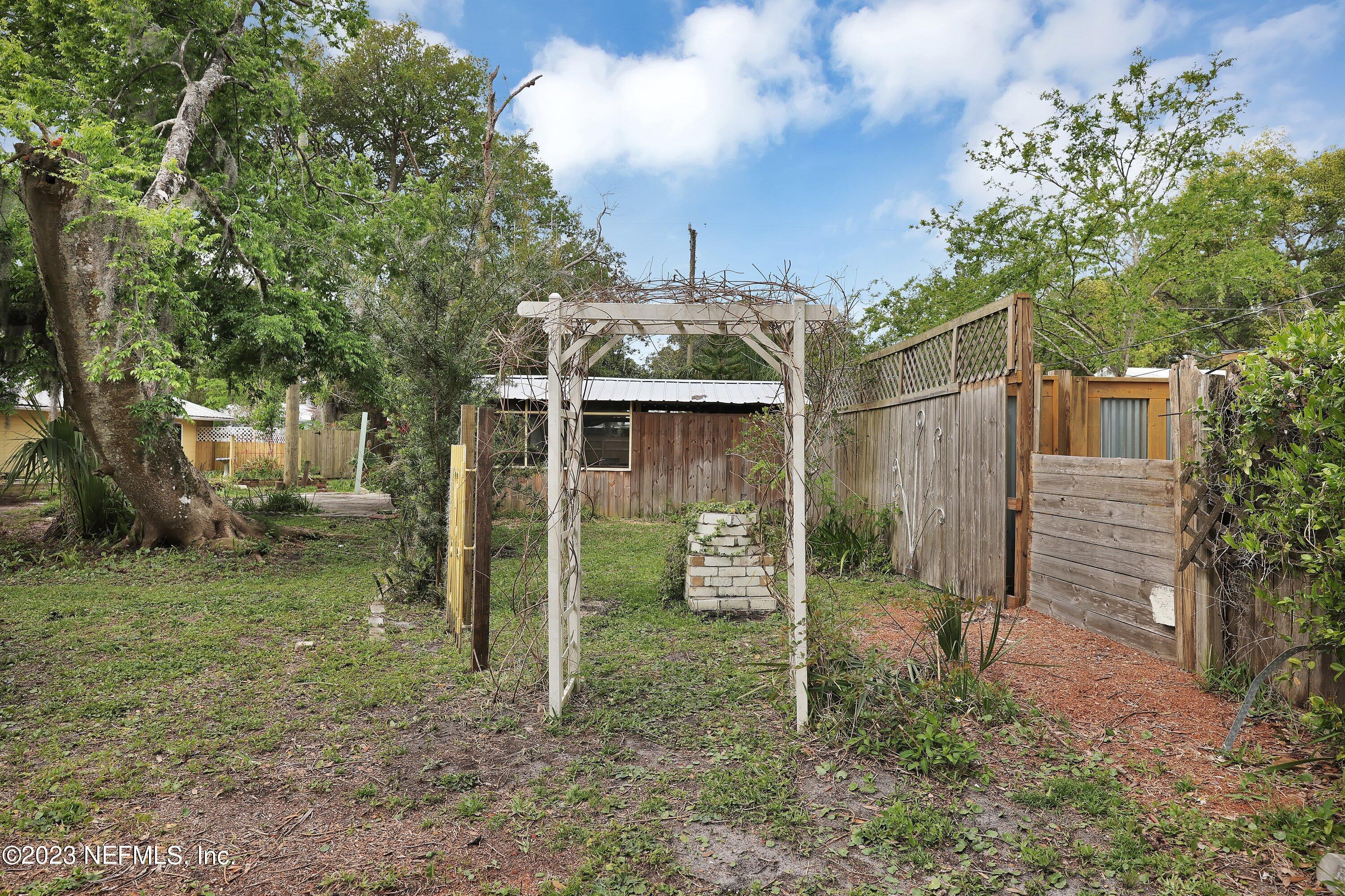 4 Florida Avenue St. Augustine, FL 32084 - Photo 34 of 52 a view of a house with a yard