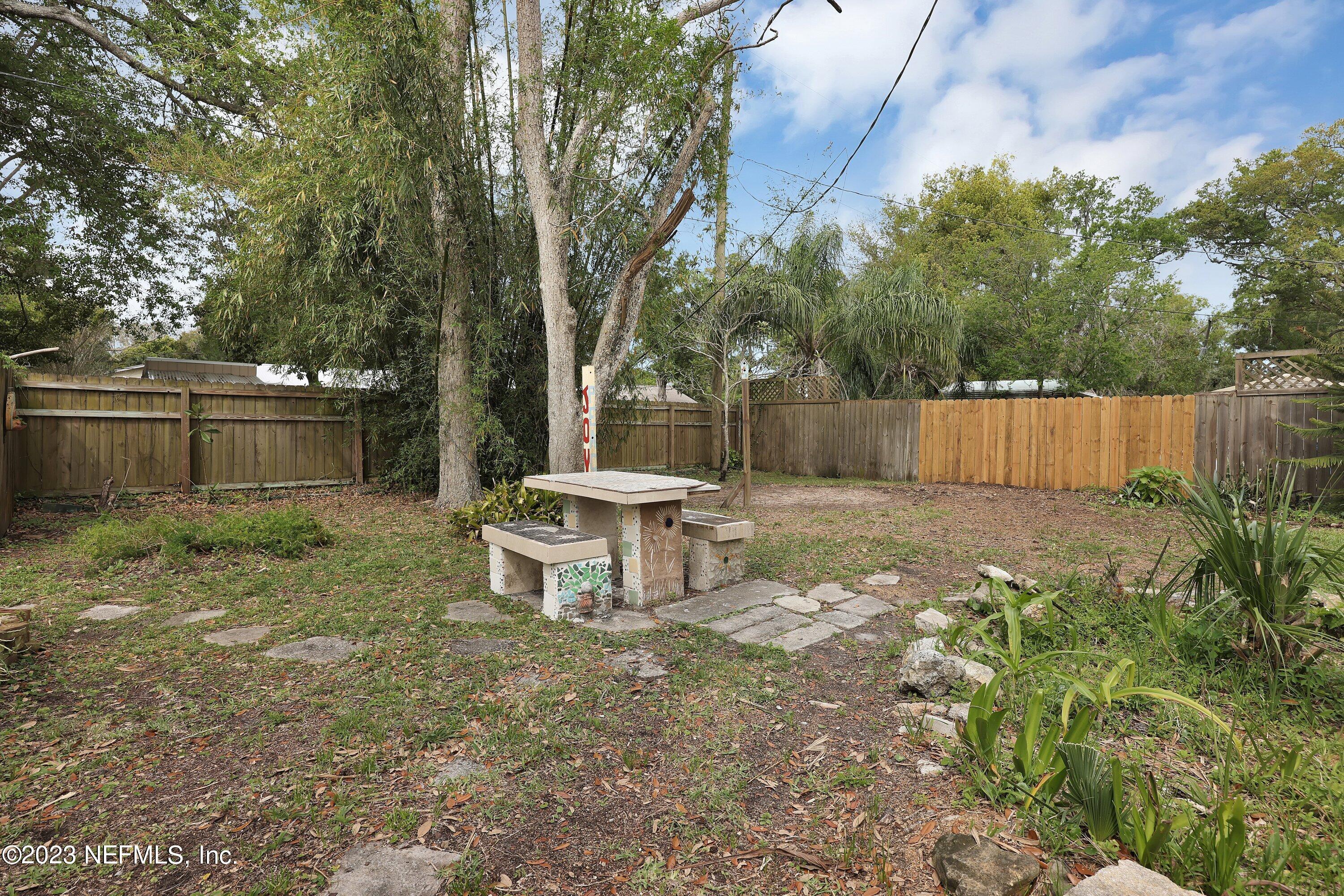 4 Florida Avenue St. Augustine, FL 32084 - Photo 35 of 52 a view of a house with backyard and sitting area