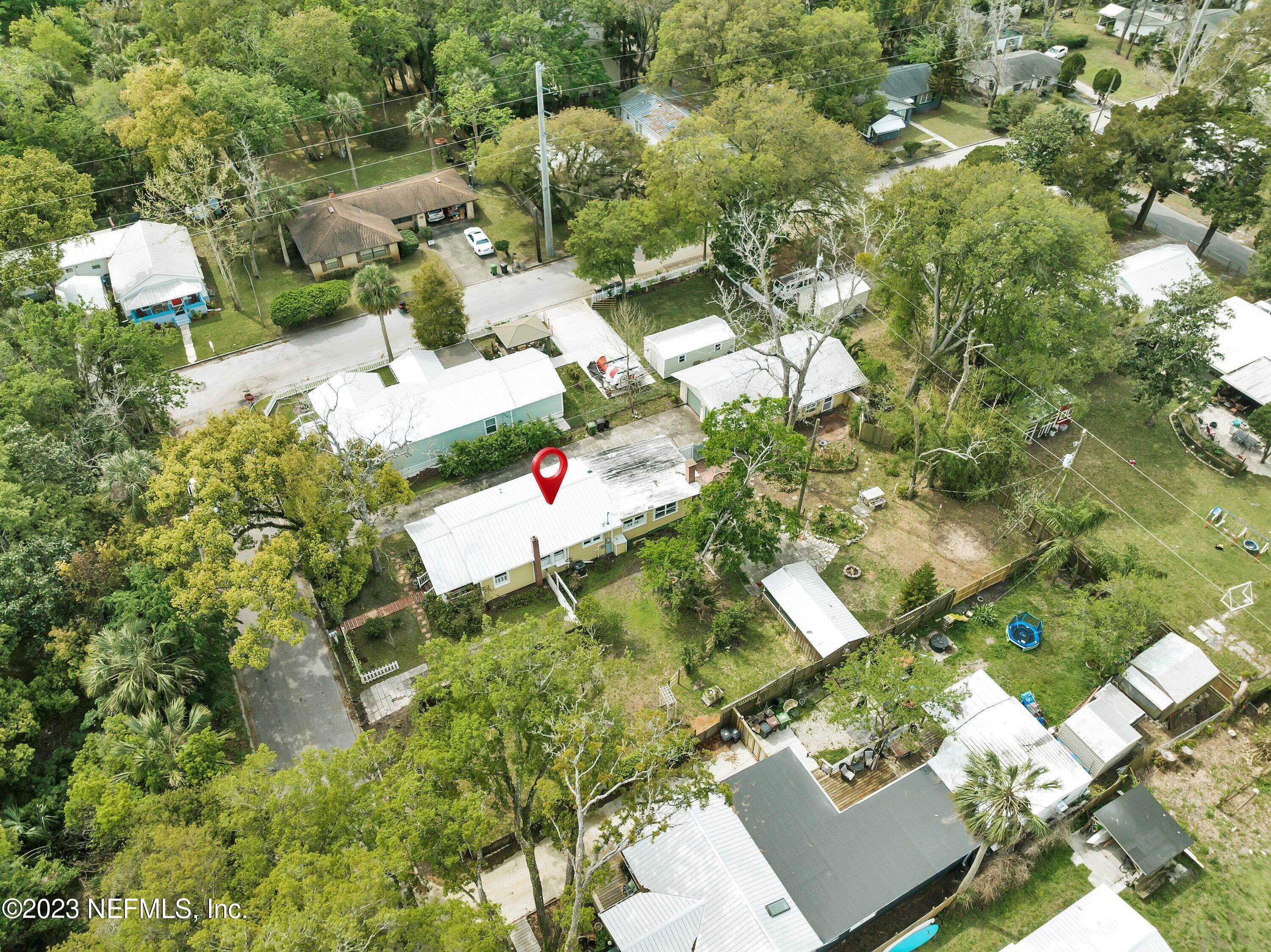 4 Florida Avenue St. Augustine, FL 32084 - Photo 44 of 52 an aerial view of house with yard and mountain