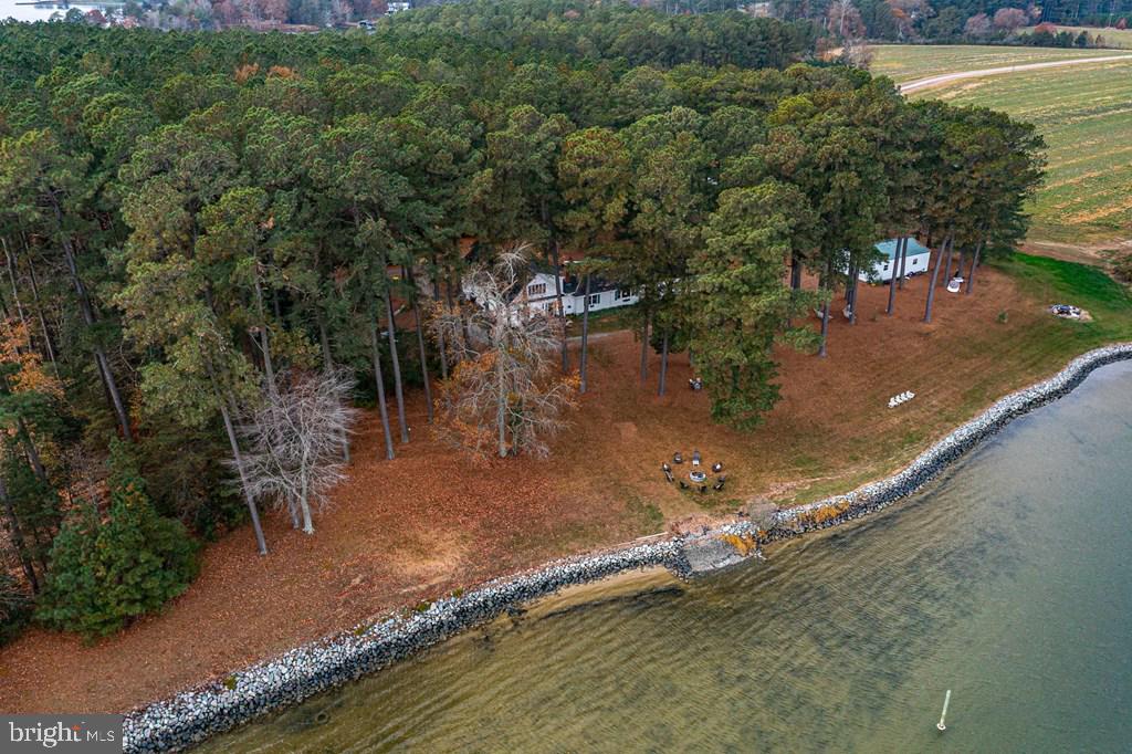 405 Courtney Lane Callao, VA 22435 - Photo 36 of 60 an aerial view of a house with a yard