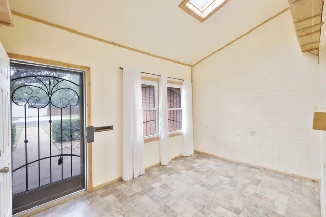 a view of an empty room