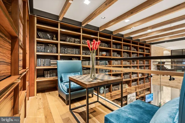 a view of a workspace with furniture