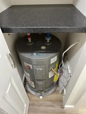 a close view of appliances