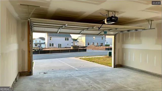 a view of parking garage