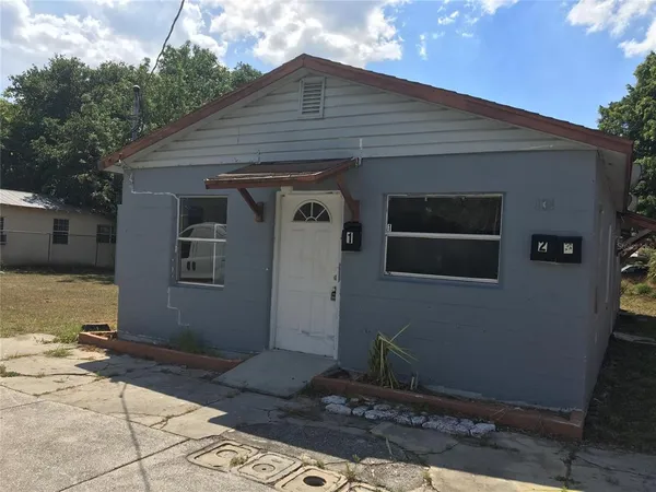 a front view of a house
