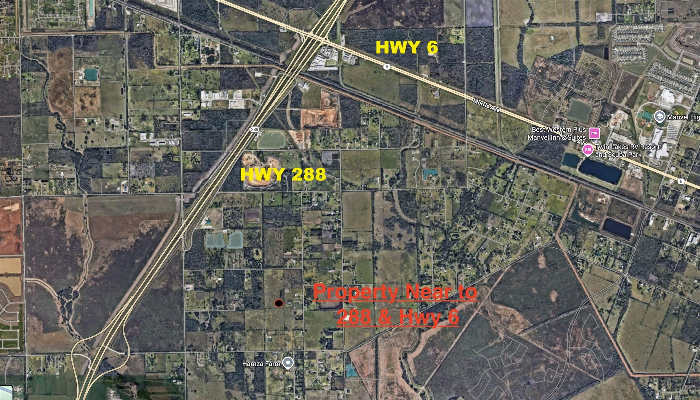 0 County Road 78 Rosharon, TX 77583 - Photo 5 of 26 a bird view of a house