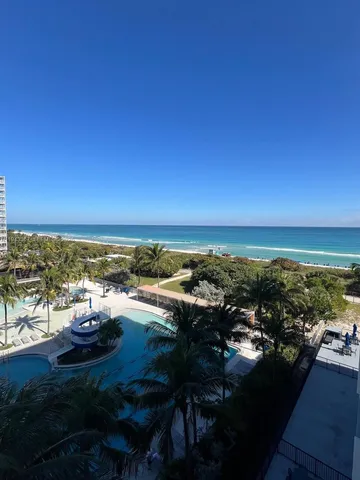 a view of city and ocean