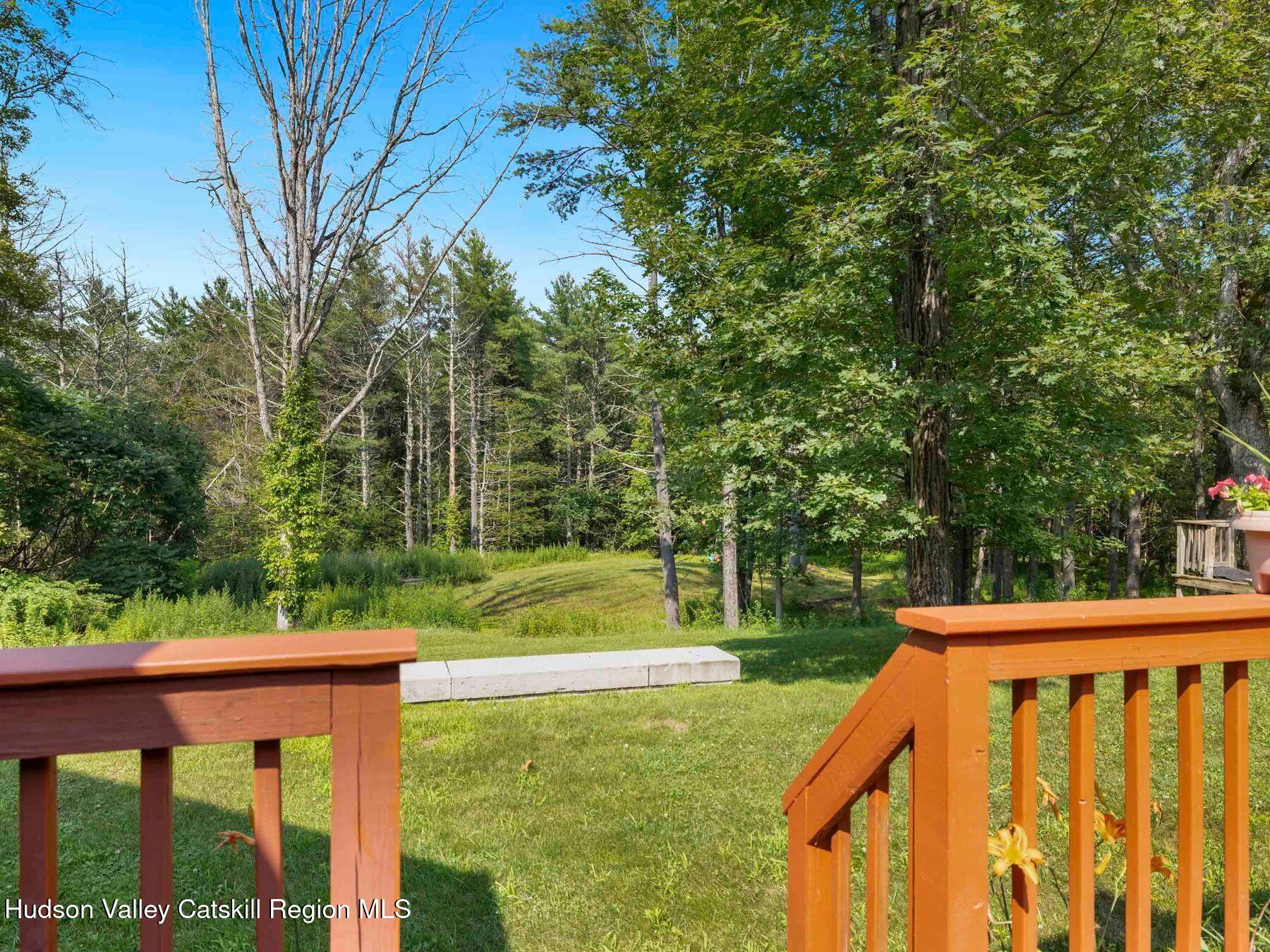 15 Pine Street Cairo, NY 12413 - Photo 46 of 46 a view of a wooden deck and a yard
