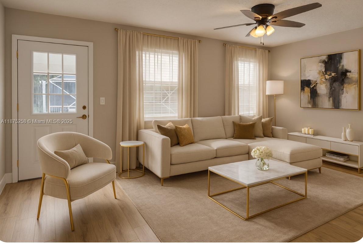 Floresta Pointe Port St. Lucie, FL 34983 - Photo 4 of 5 a living room with furniture and a large window